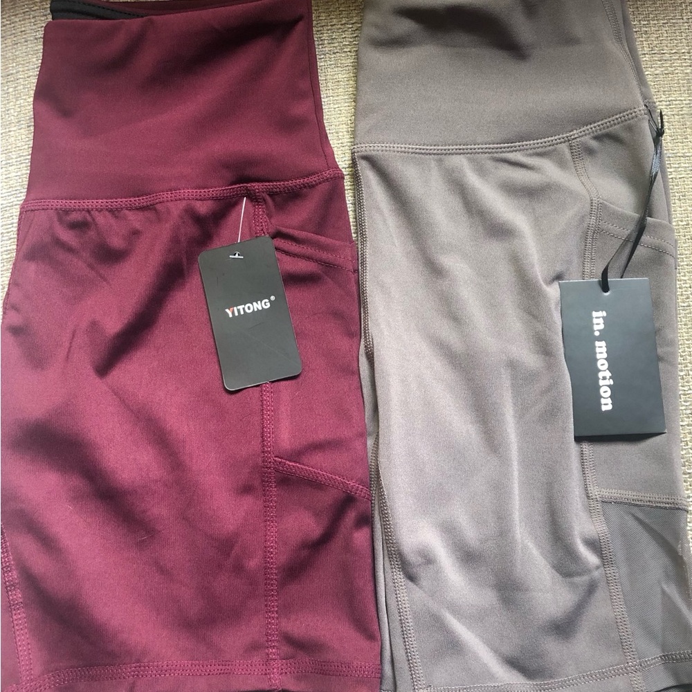 Biker Shorts High Waist Bundle Set of Two Size S NWT
